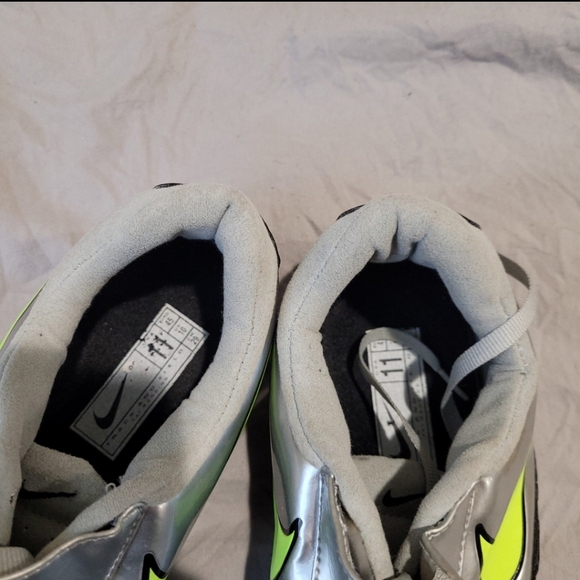 Nike Rival Track/Field Running Spike shoes Men's SZ 11 Silver neon green black - Picture 11 of 11
